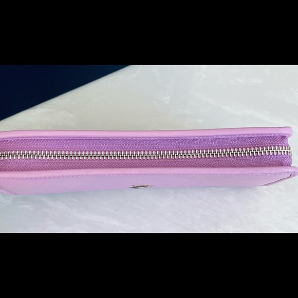 COACH GARY BASEMAN PURPLE ACCORDION WALLET - Picture 7 of 14